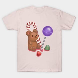 Cute Candy Bear T-Shirt